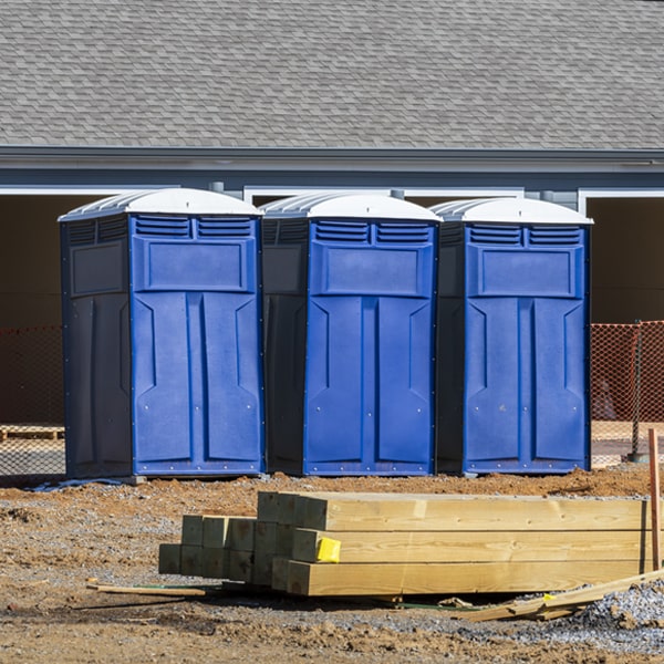 how do you ensure the portable restrooms are secure and safe from vandalism during an event in Mays